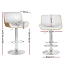 Gas Lift Metal Swivel Barstool - White