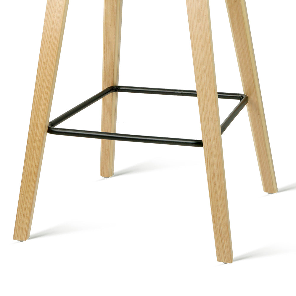 Bentley Wooden Bar Stools – Black – Set of 4