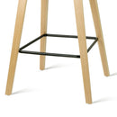 4 x Wooden Bar Stools – Kitchen Counter, Black