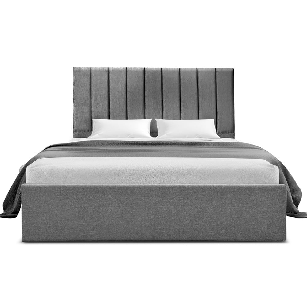 Serano Gas Lift Bed Frame – Grey – Double