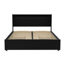 QUEEN Size - Bed Frane with 4 Drawers - Black