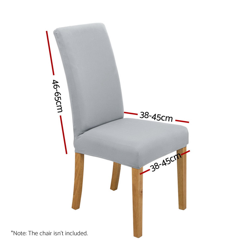 Marino Dining Chair Covers – Grey – Set of 4