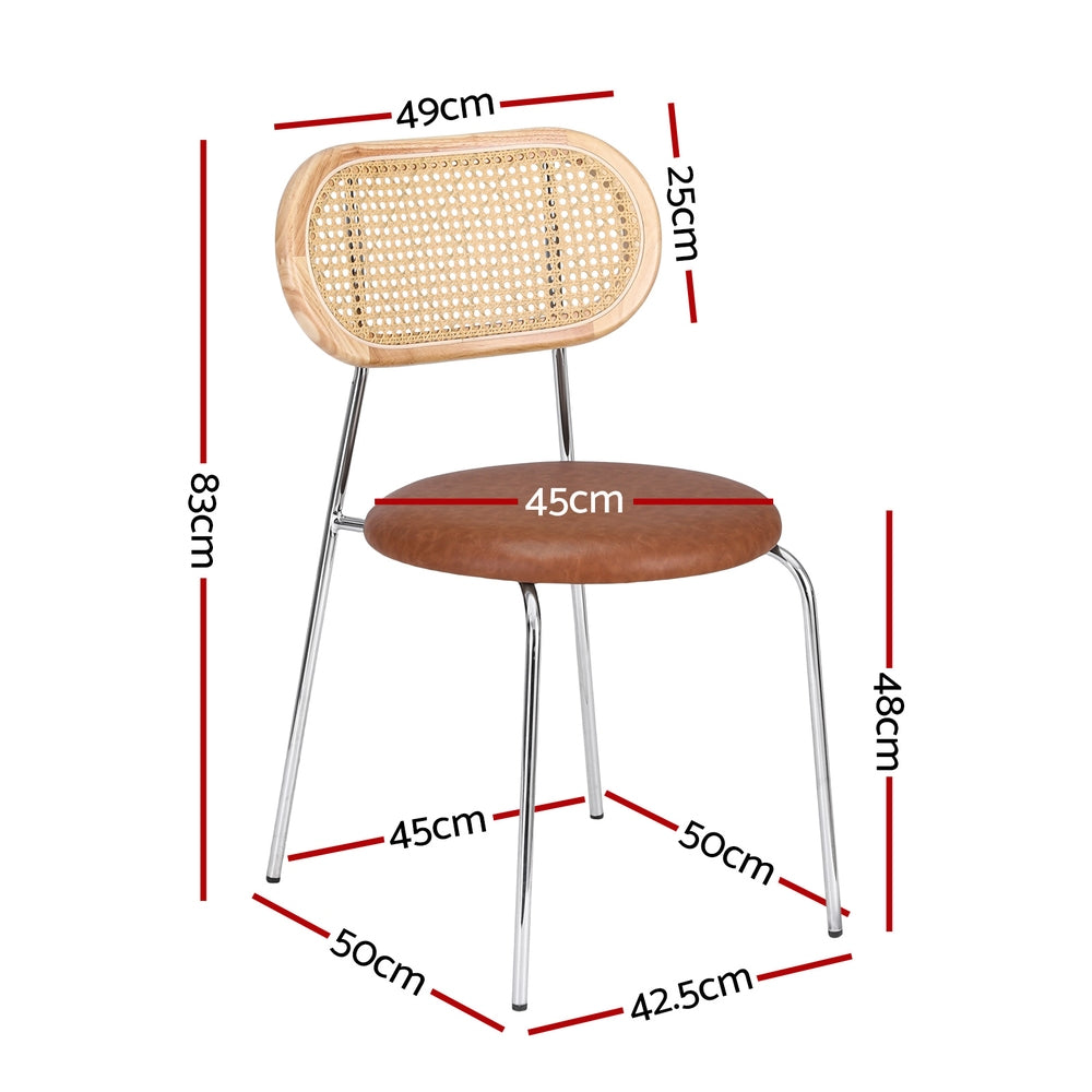 Cove Dining Chairs – Brown – Set of 4