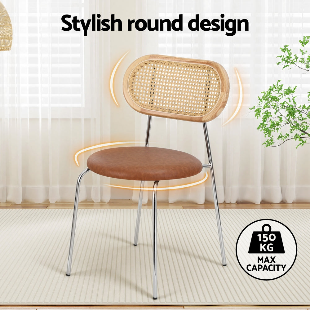 Cove Dining Chairs – Brown – Set of 4