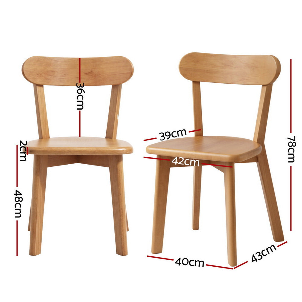 Nova Dining Chairs – Natural – Set of 4