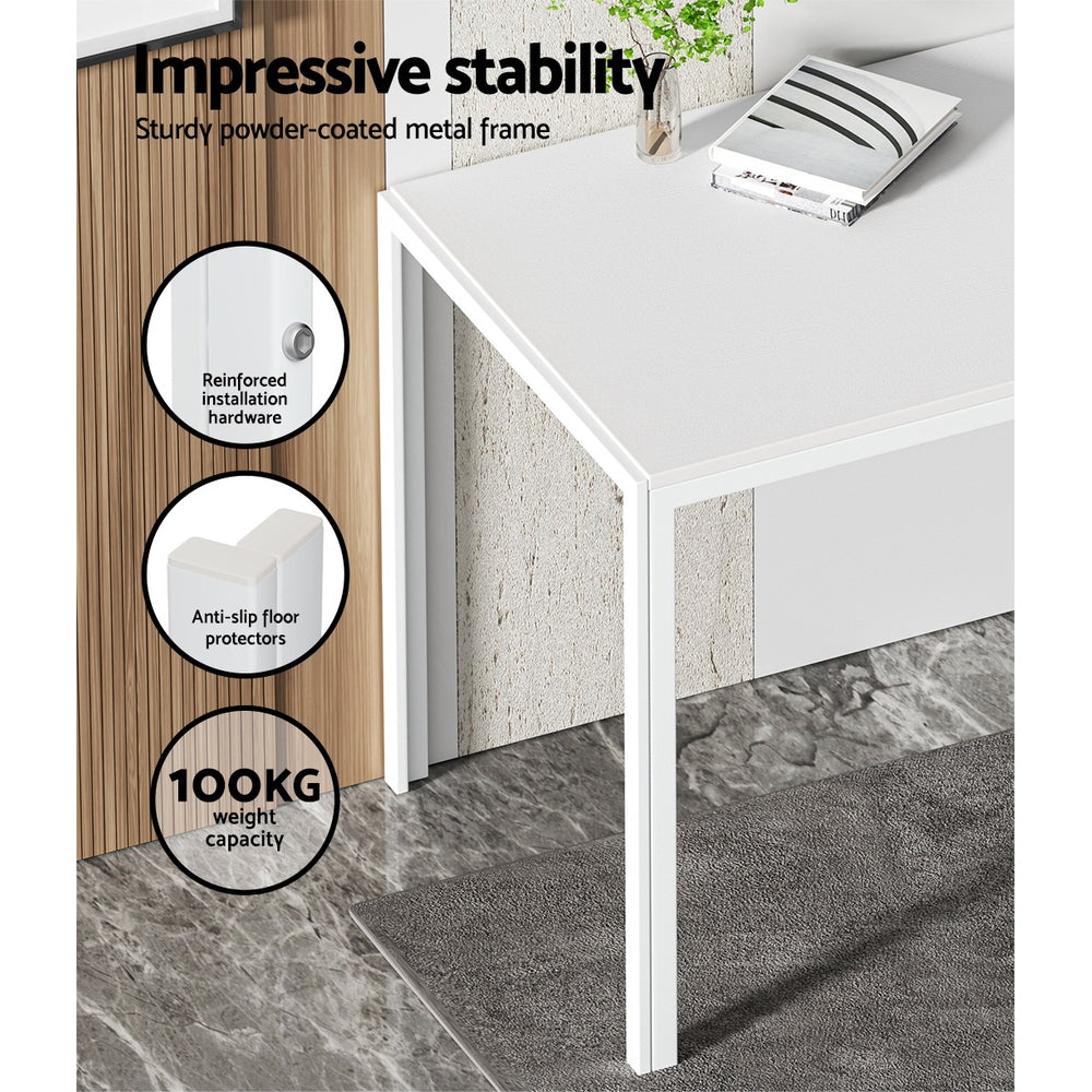 Meridian Dining Set – White – 6 Seats