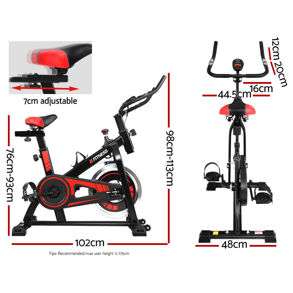 Rider Spin Exercise Bike – Black – Standard