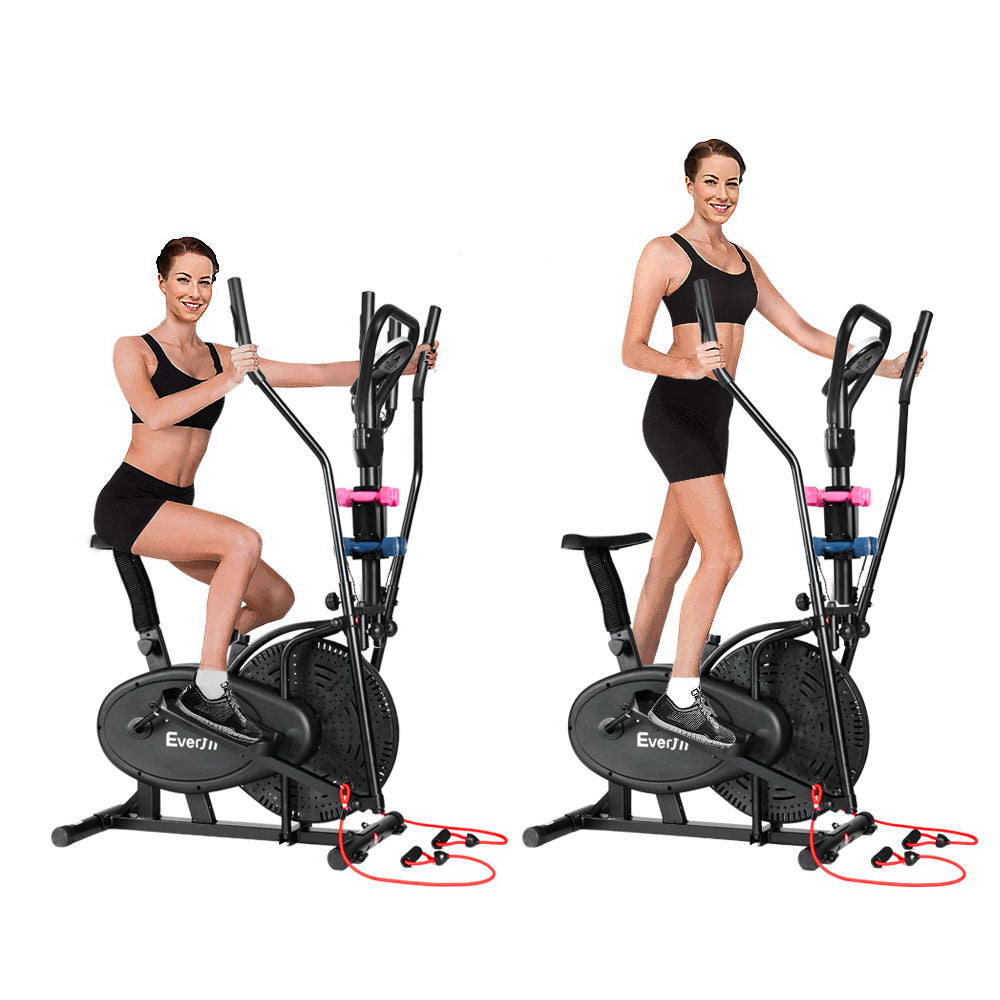 Vertex 6-in-1 Elliptical Cross Trainer – Black – 120kg Capacity