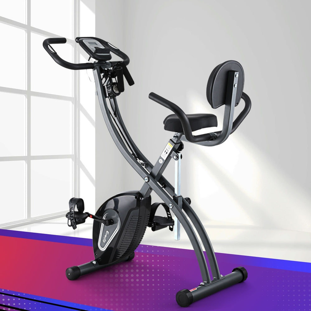 Folding Exercise Bike Magnetic X - Bike Aerobic Trainer Indoor Cycling
