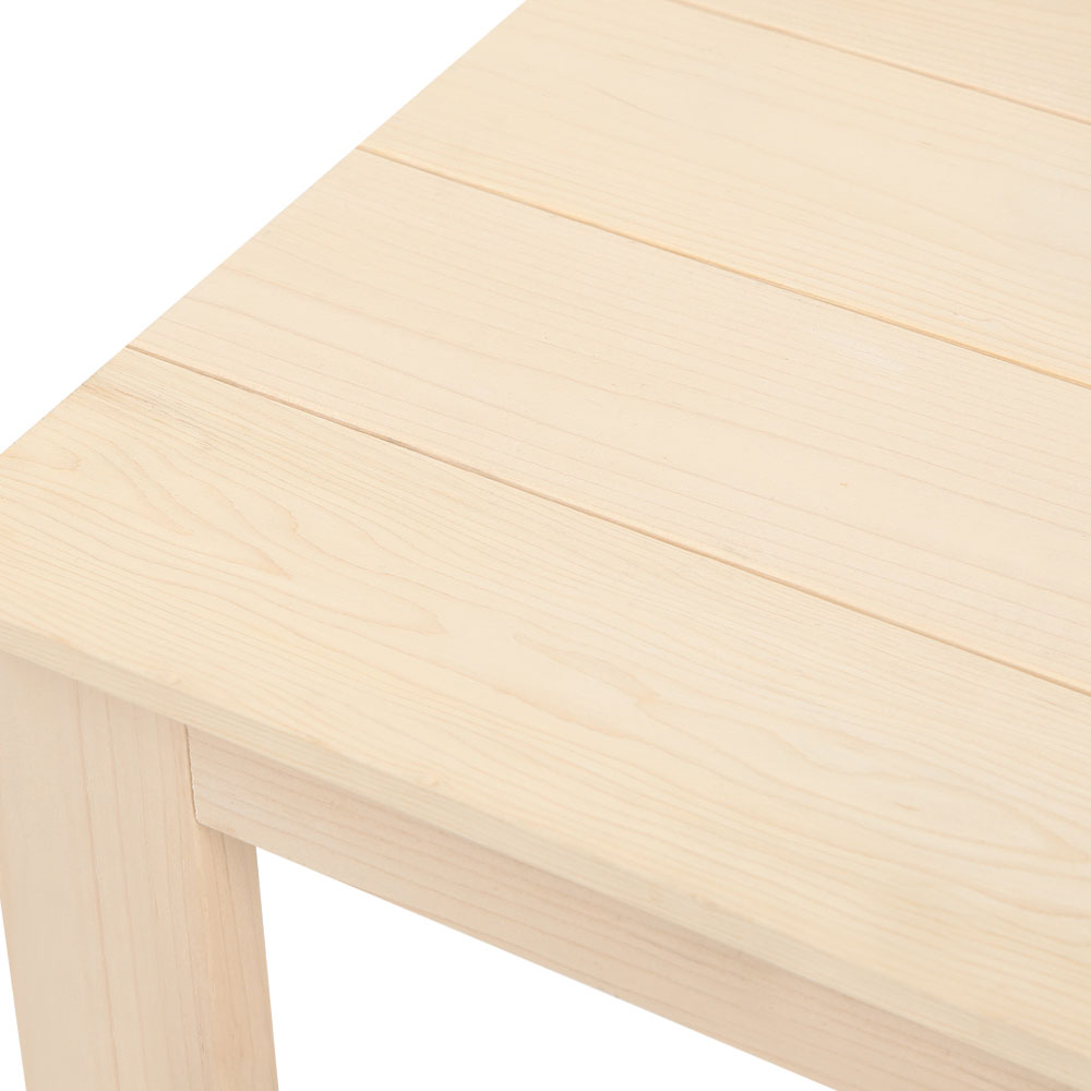 Coastal Wooden Side Table – Natural – 40 cm