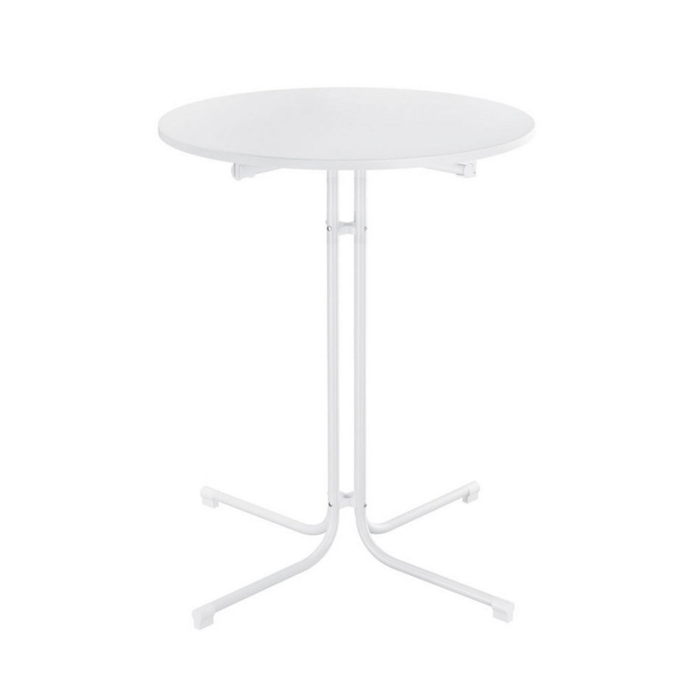 Solaris Folding Bar Table – White – 80 cm