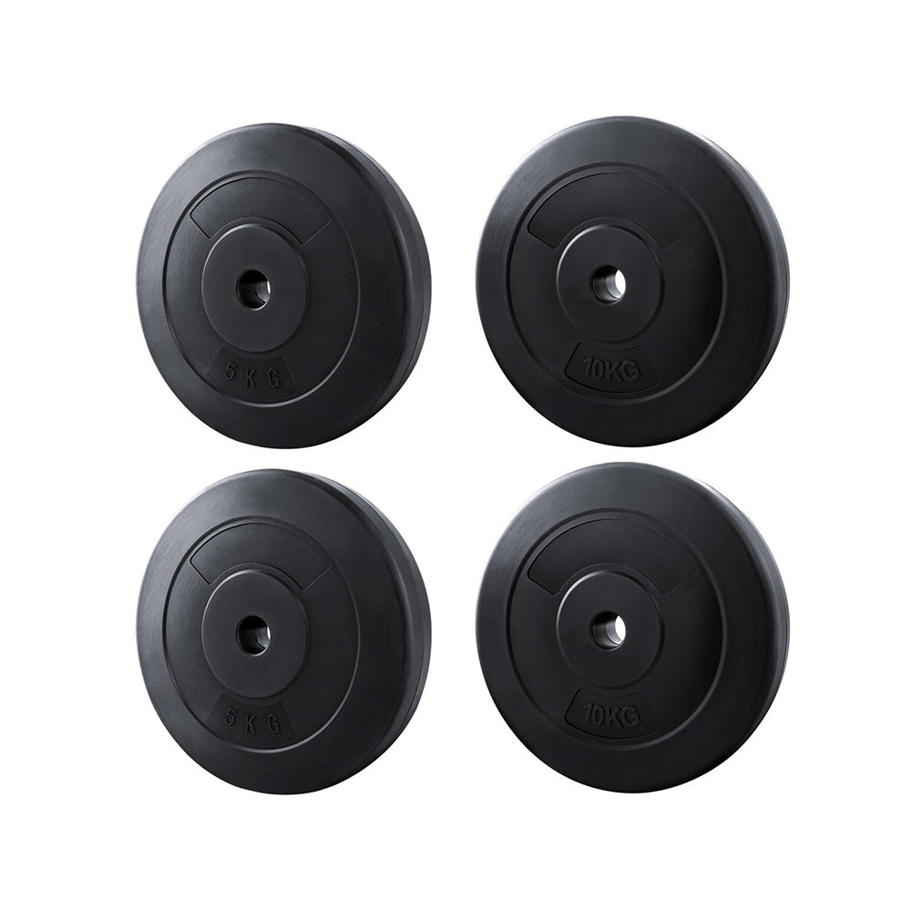 Linden 30kg Barbell Weight Plates Standard Home Gym Press Fitness Exercise