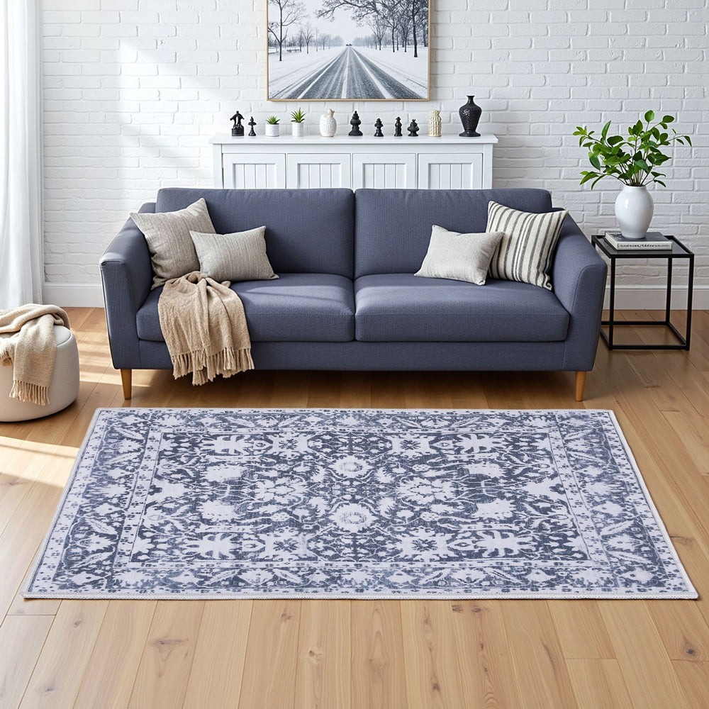 Floor Rug Soft Velvet Washable Modern Area Rug Floor Carpet Mat