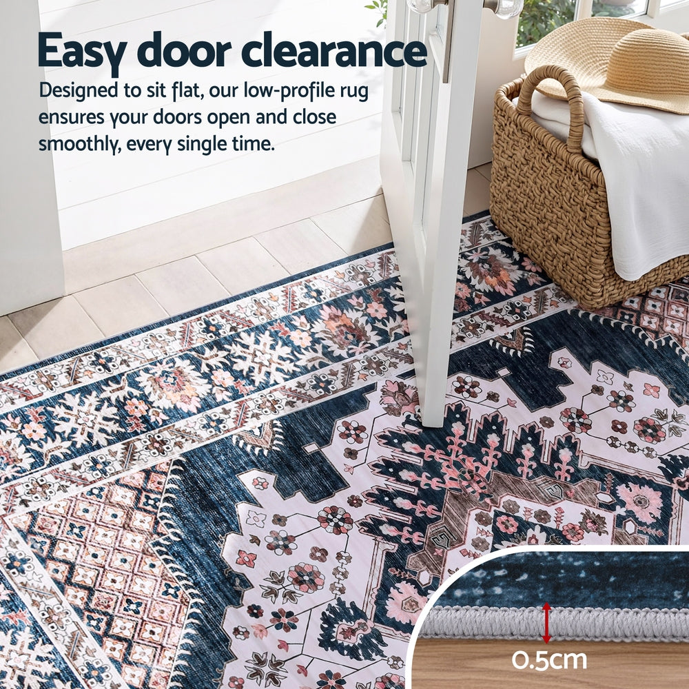 Persiana Persian Washable Rug – Blue – 240 × 340 cm