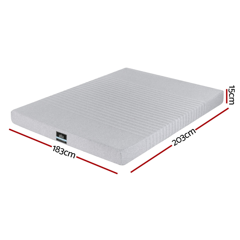 Serano Gel Memory Foam Mattress – Grey / Charcoal – King