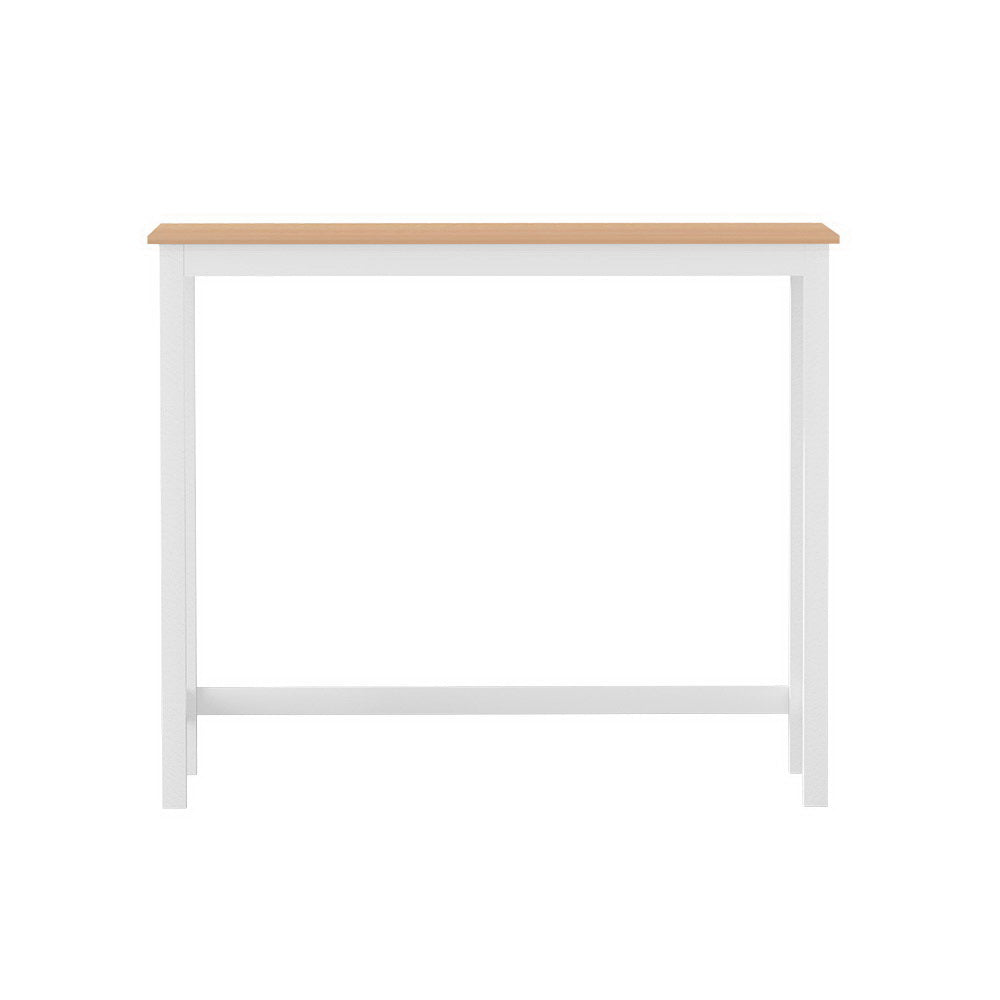 Ari Solid Pine Bar Table – Pine & White – 108 cm