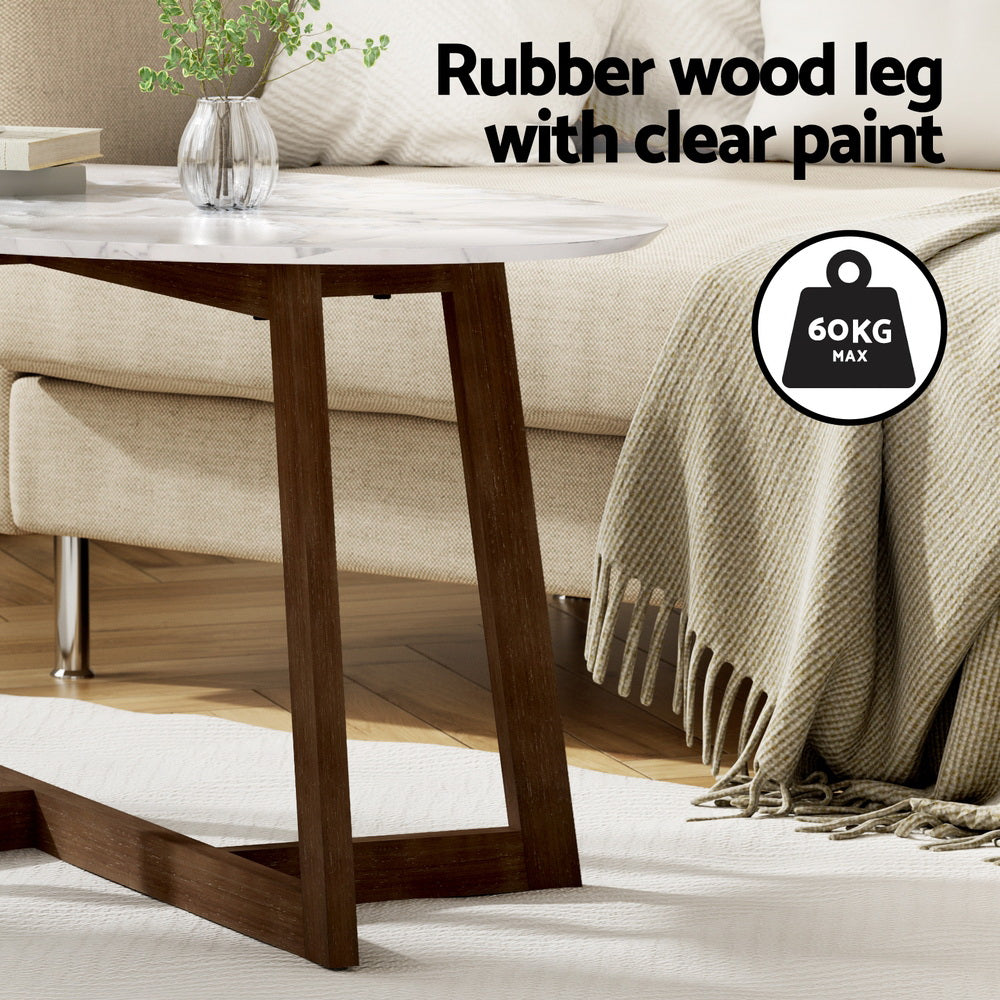 Meridian Coffee Table – White – 80 cm