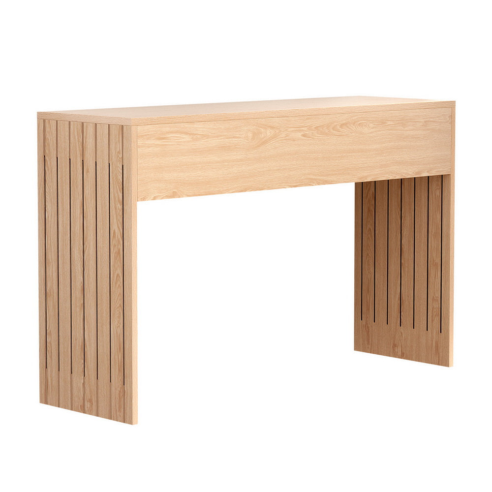 Halston Fluted Console Table – Pine – 120cm