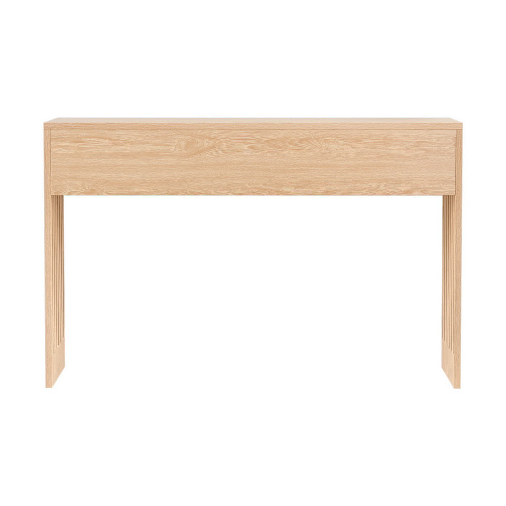 Halston Fluted Console Table – Pine – 120cm