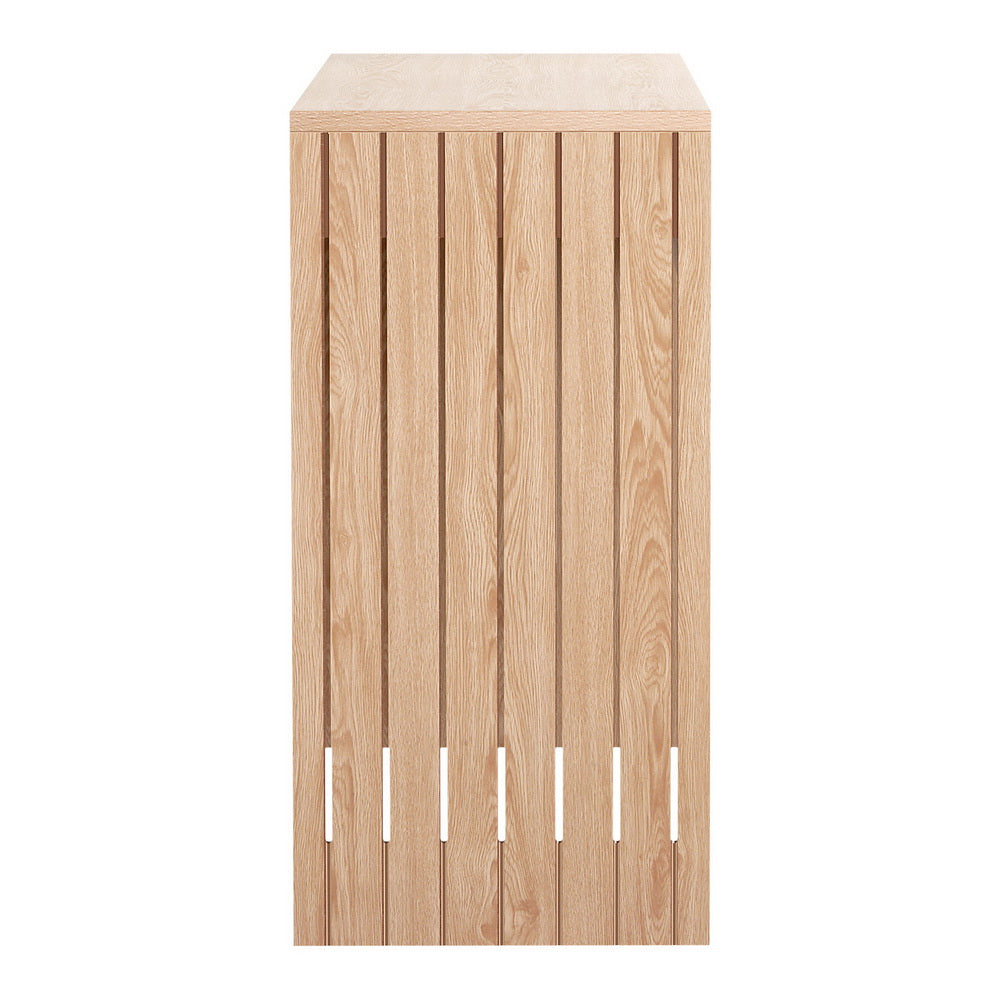 Halston Fluted Console Table – Pine – 120cm