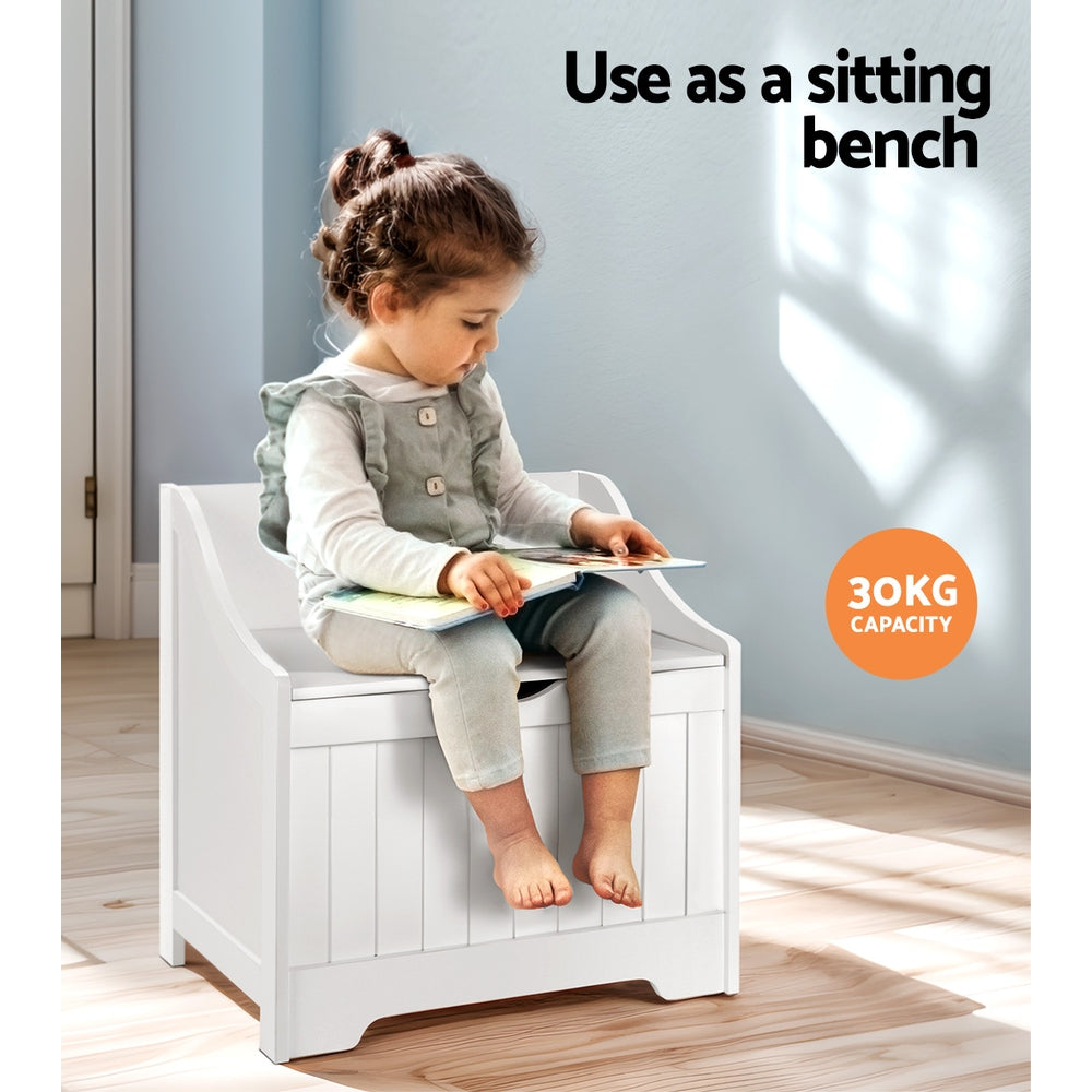 Keiko Kids Storage Box – White – 56 cm