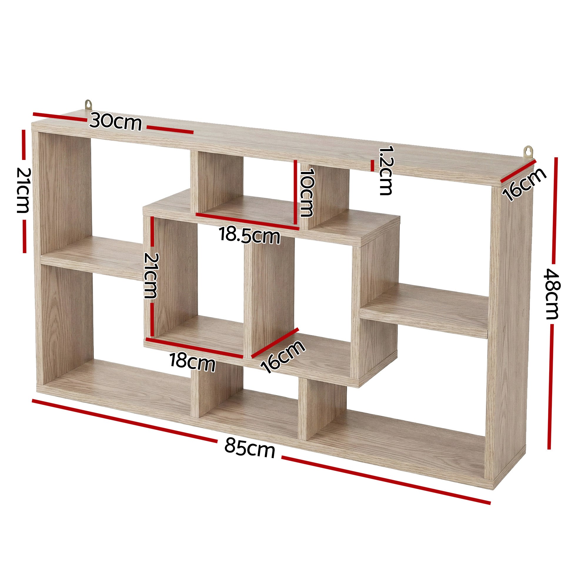 Hudson Floating Display Shelf – Wood – 85 cm