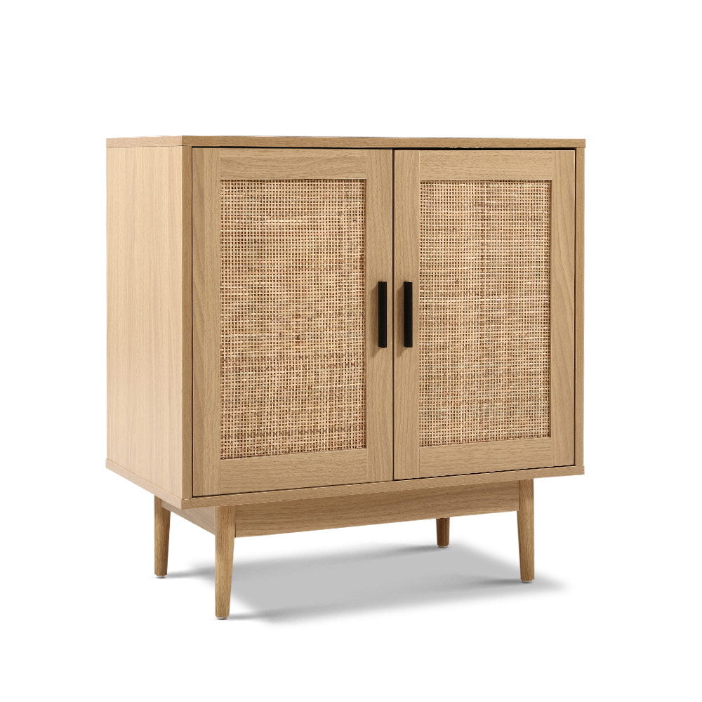 Briony Rattan Buffet Sideboard – Oak – 70 cm