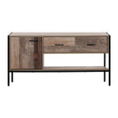 Rustic Wooden TV Entertainment Unit