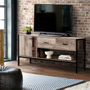 Rustic Wooden TV Entertainment Unit
