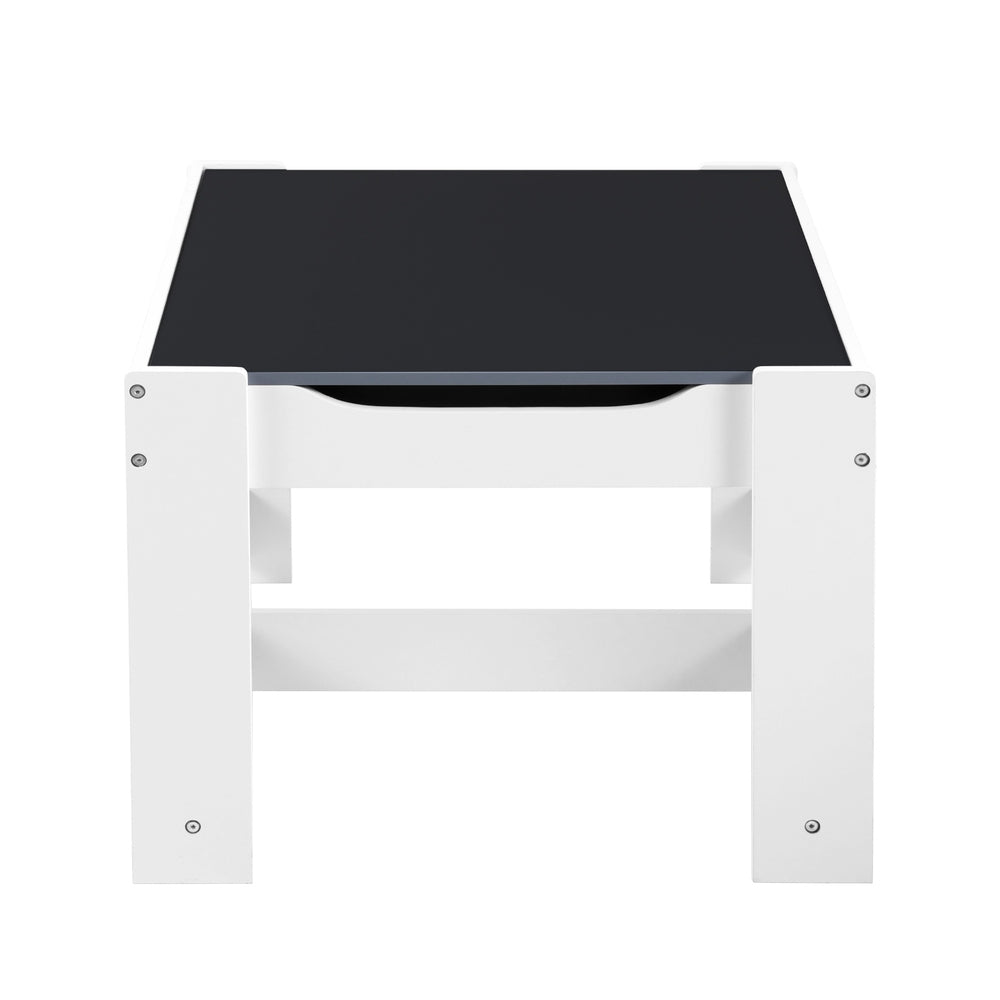 Phoenix Kids Activity Table with Chalkboard – White – 61 cm