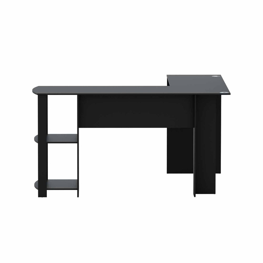 Apex L-Shape Computer Desk – Black – Large
