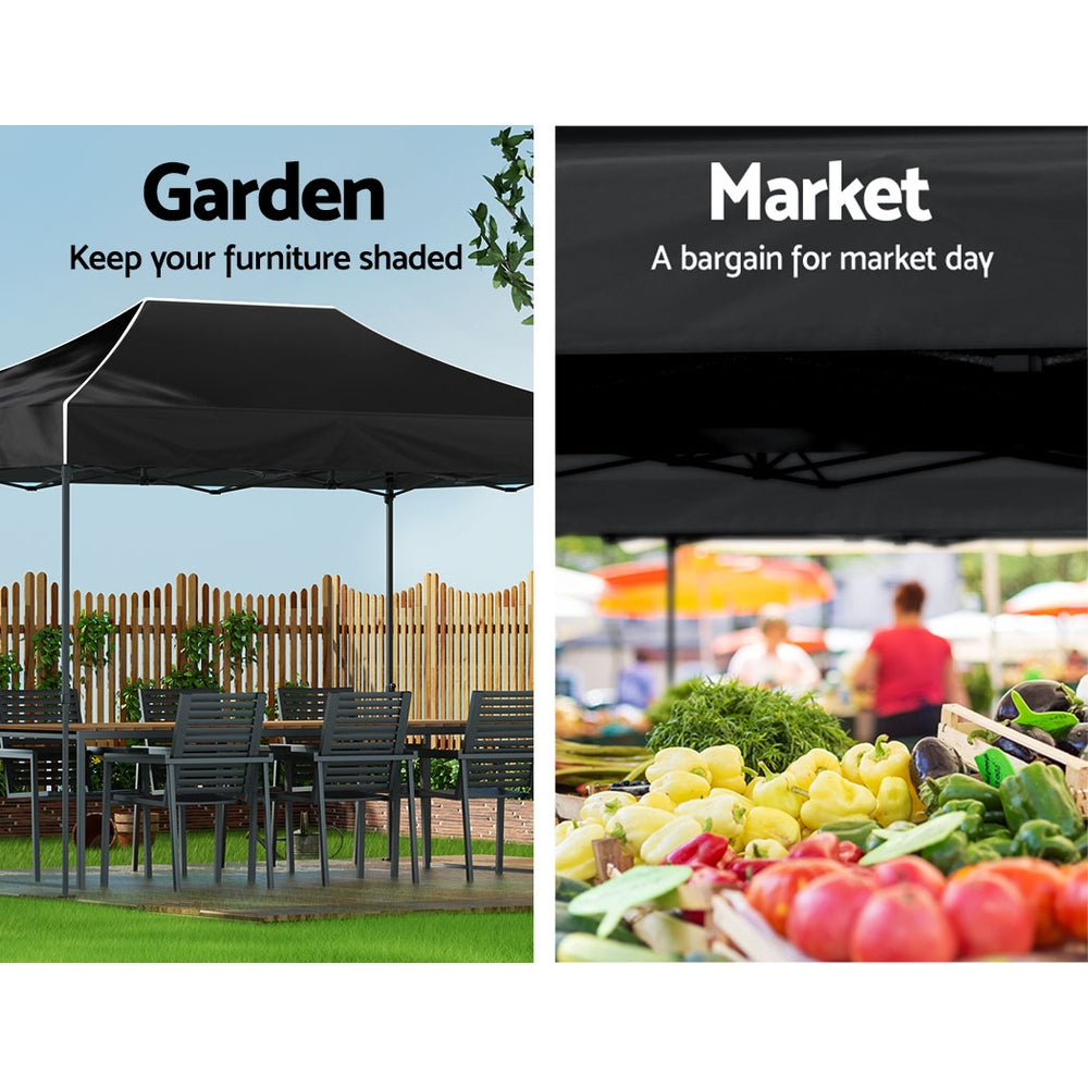 Callan Pop-Up Outdoor Gazebo – Blue – 3 × 4.5 m