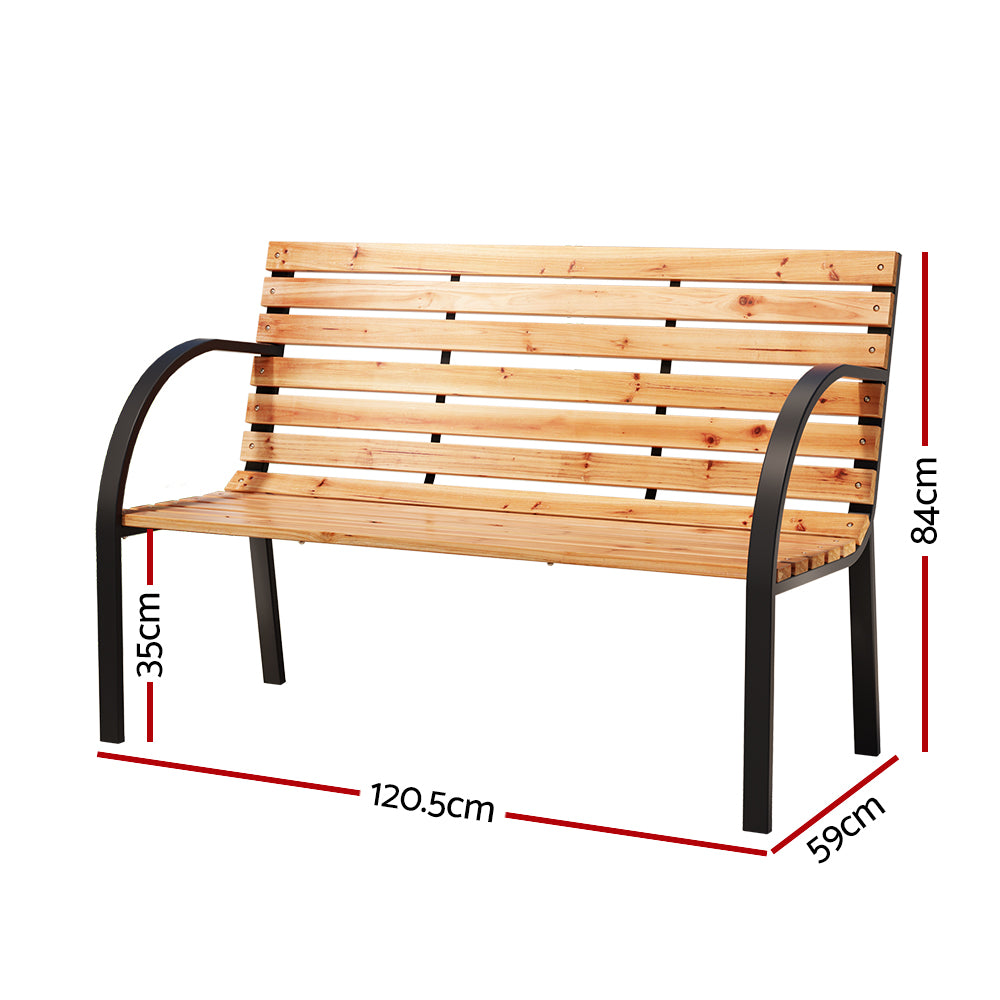 Heritage Garden Bench – Natural – 2 Seater