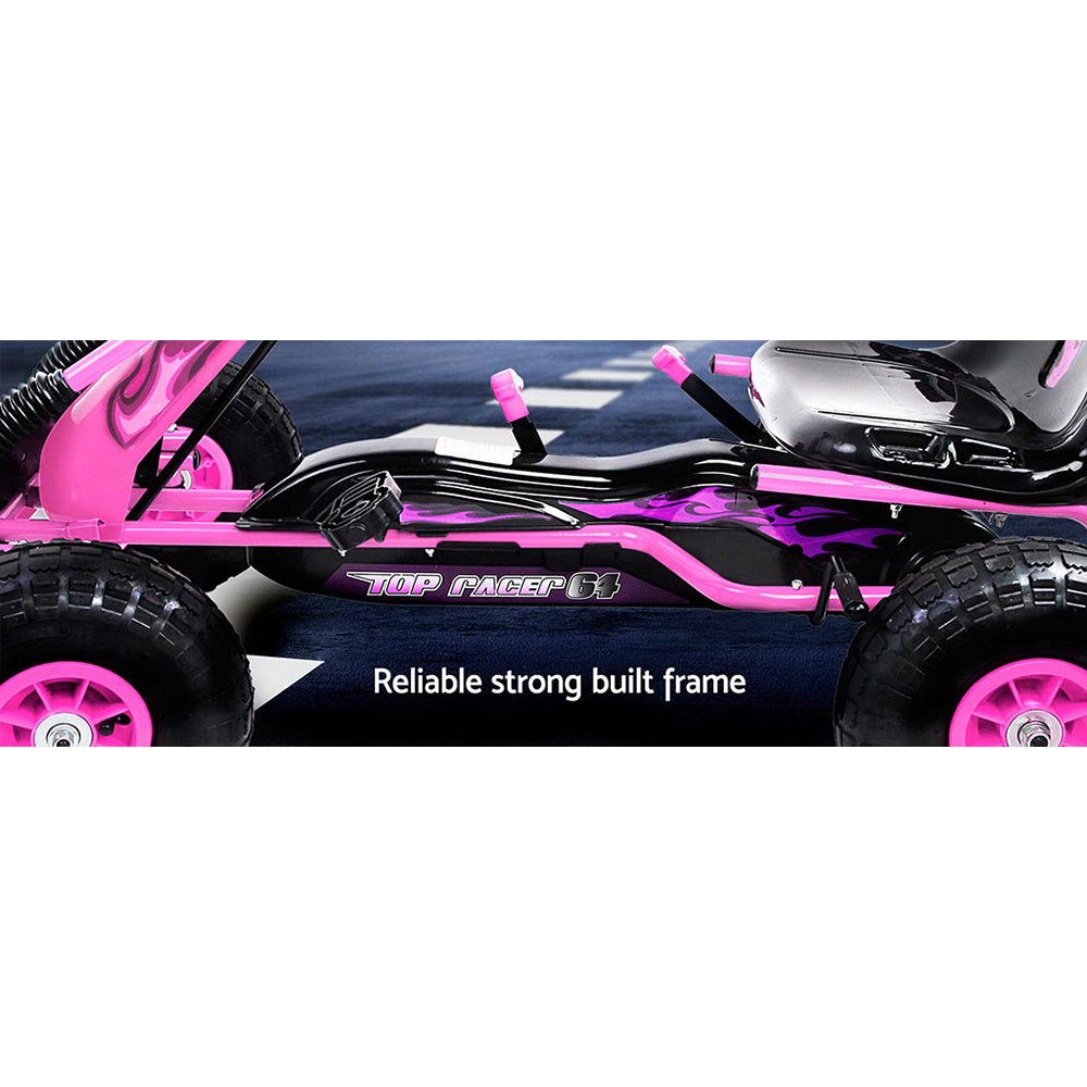 Valentina Pedal Racing Go Kart – Pink
