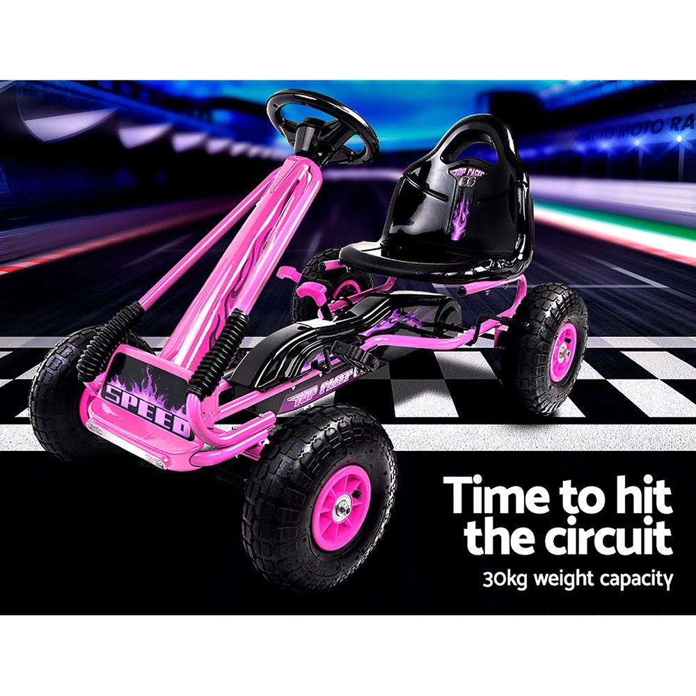 Valentina Pedal Racing Go Kart – Pink