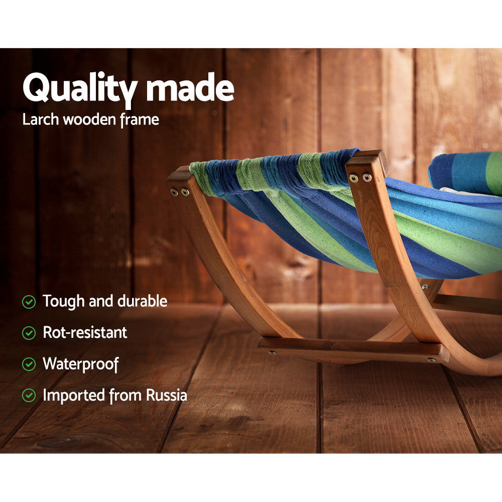 Marston Kids Timber Hammock – Blue – Kids Size