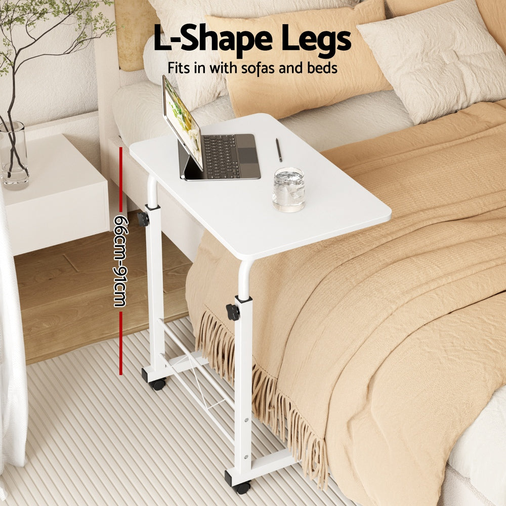 Luxora Mobile Laptop Desk – White – 60 cm