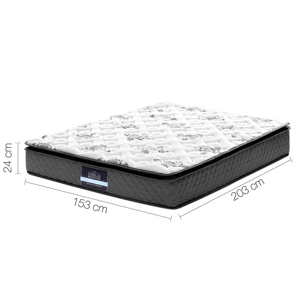 Callan Pillow Top Mattress – White – Queen