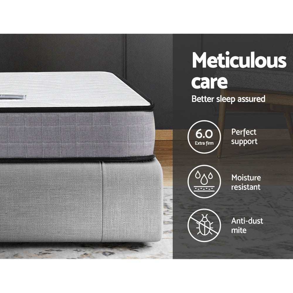 Quietude Spring Mattress – White – Queen