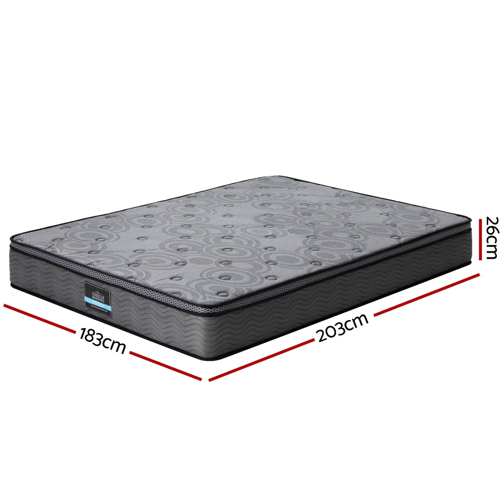 Reverie Euro Top Plush Mattress – Grey – King
