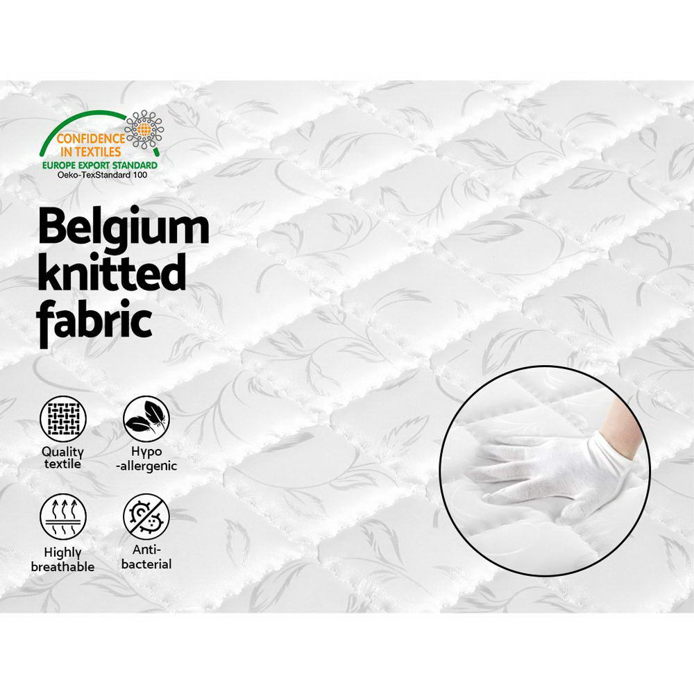 Alderon Tight Top Spring Mattress – White – Double
