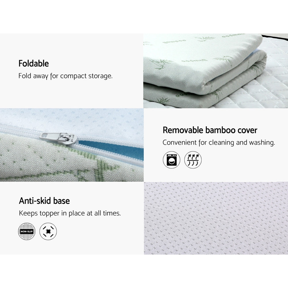 Soothe Gel Memory Foam Mattress – White – Single