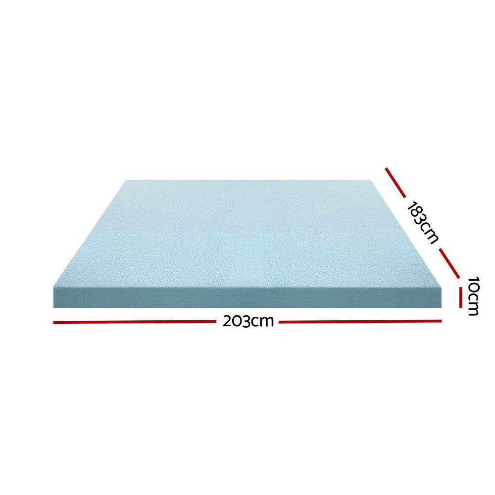Volos Gel Foam Mattress Topper – White – King