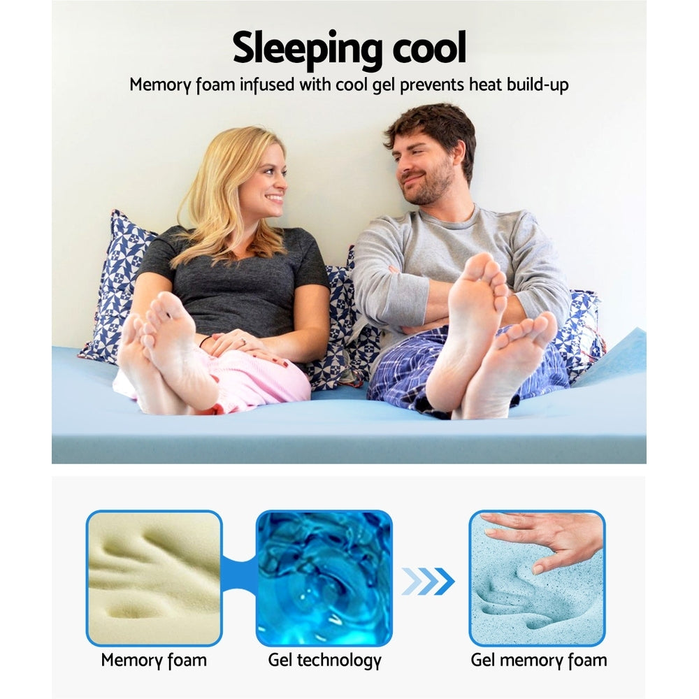 SleepCraft Gel Foam Mattress – White – Single