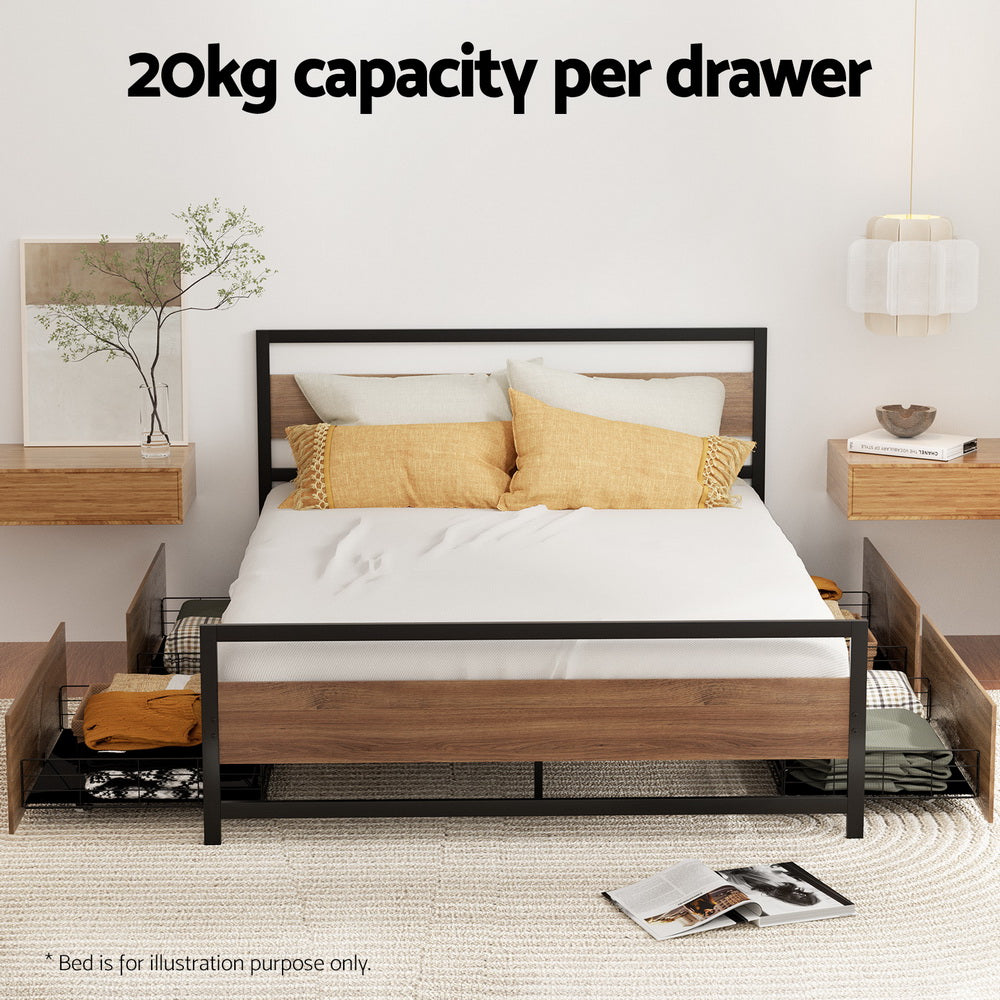 Haven Under Bed Storage Drawers – Black – Set of 2