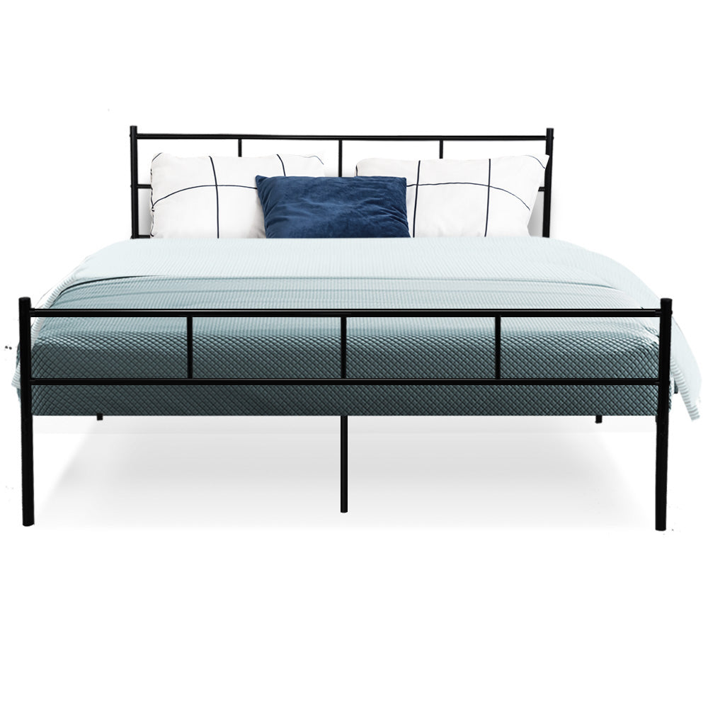 Solano Metal Bed Frame – Black – Queen