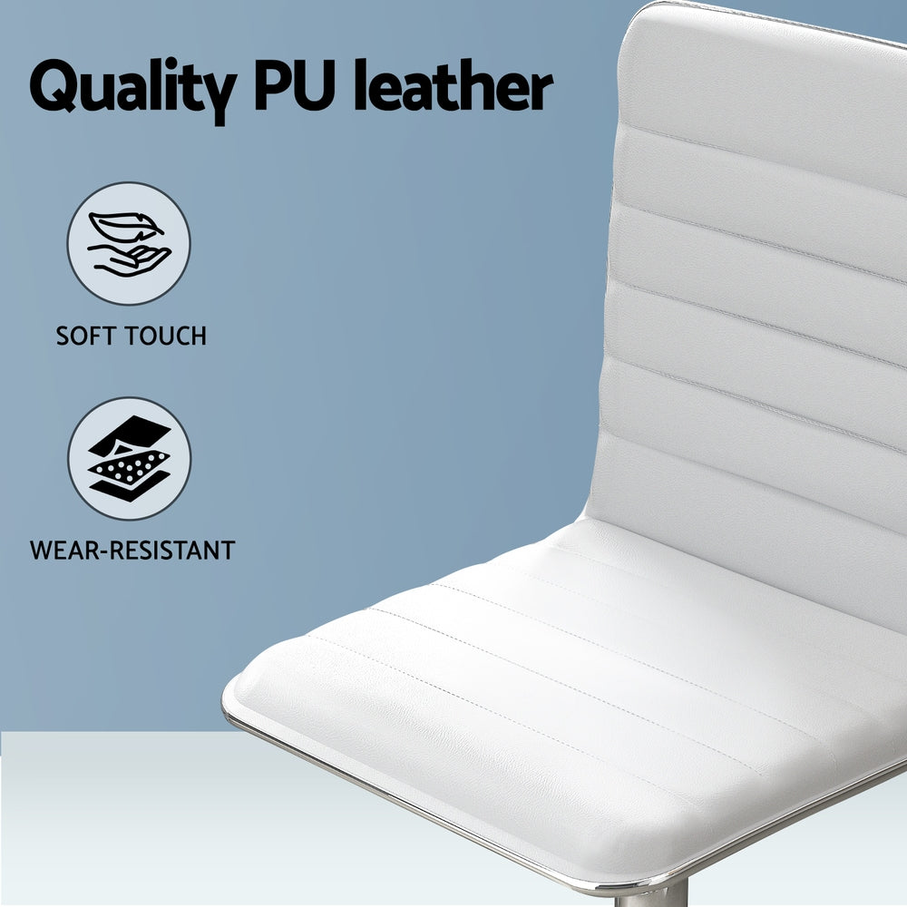Marston Computer Desk & Executive Chair Set – White – 120 cm