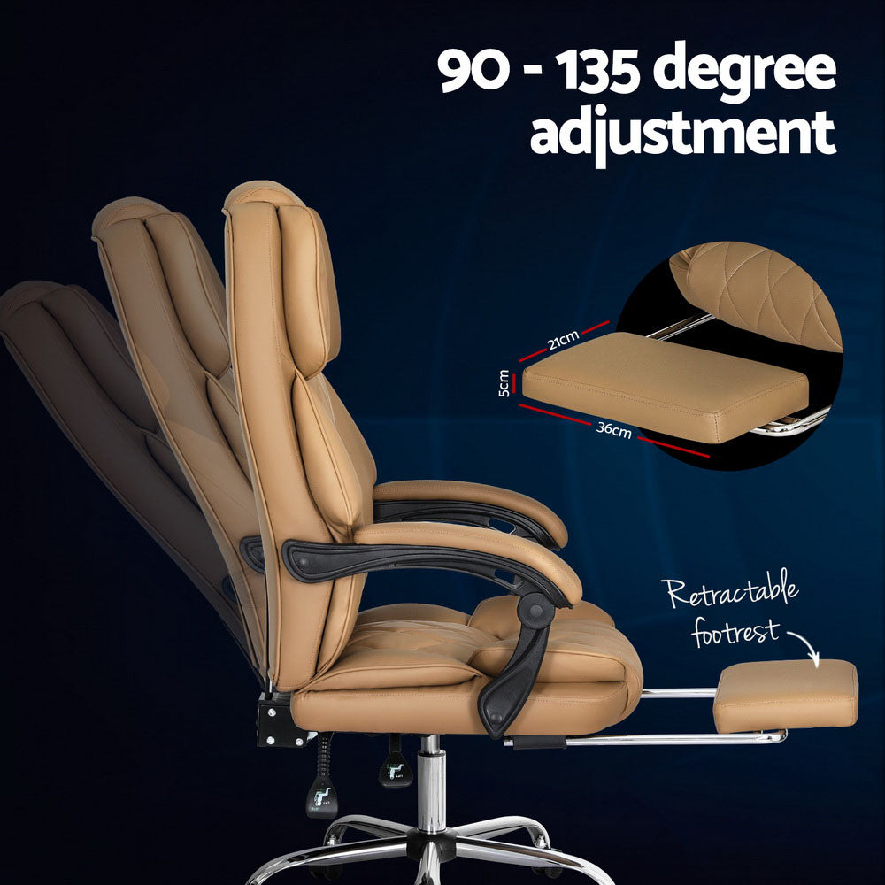 Flexi Executive Office Chair with Footrest – Espresso – Standard