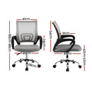 Mid Back Mesh Office Chair - Grey