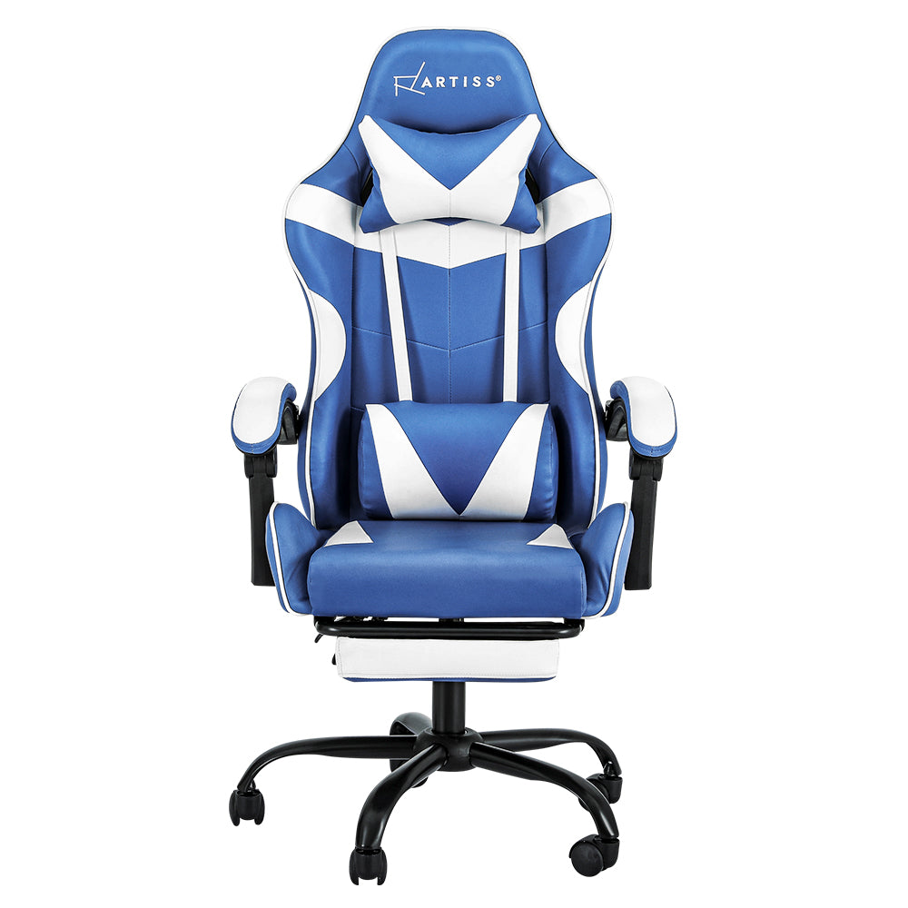 Dynamic Gaming Chair – Blue – With Footrest